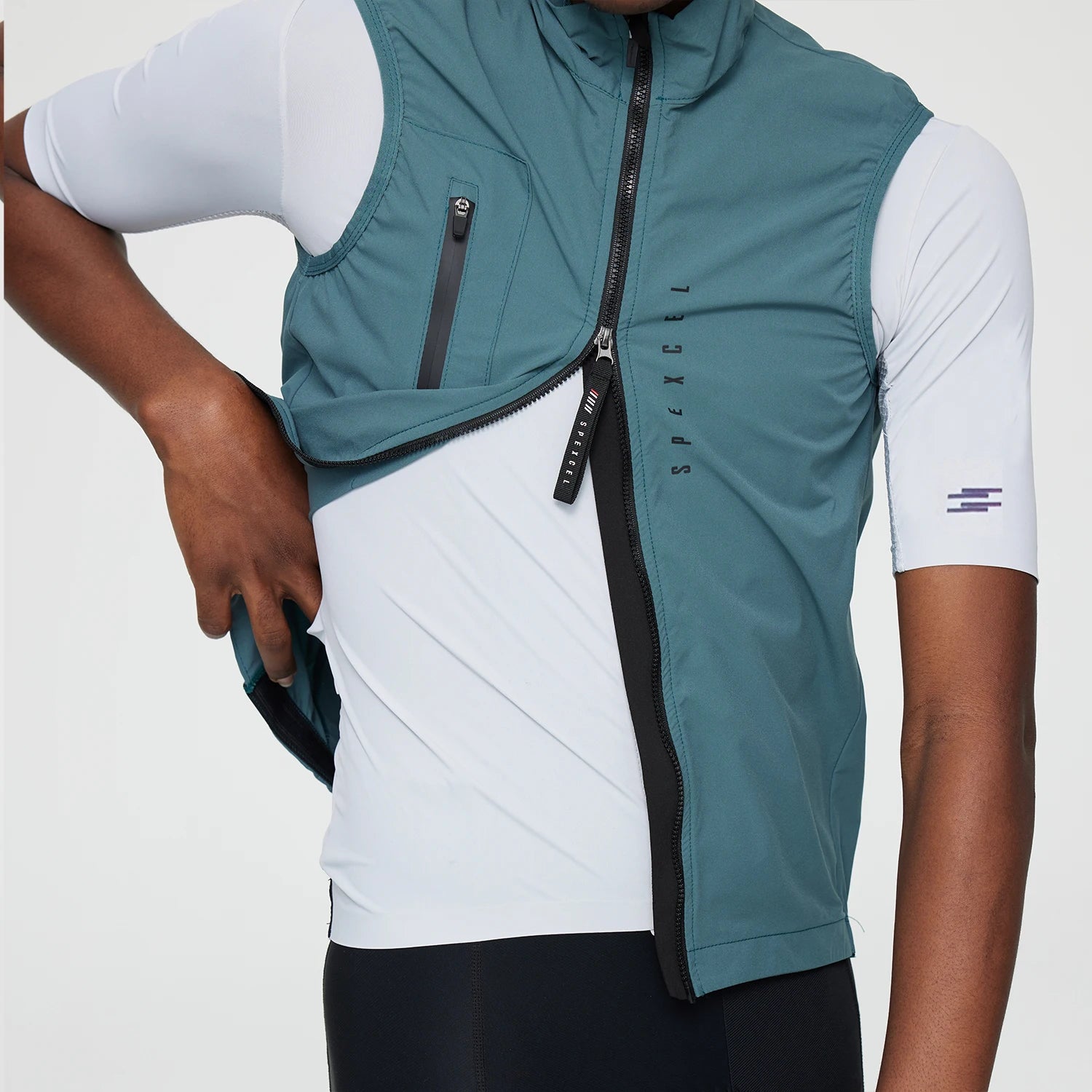 SPEXCEL Herren Radsport-Weste – Leicht, Windabweisend & Stretchbar | Ganzjahres-Windbreaker