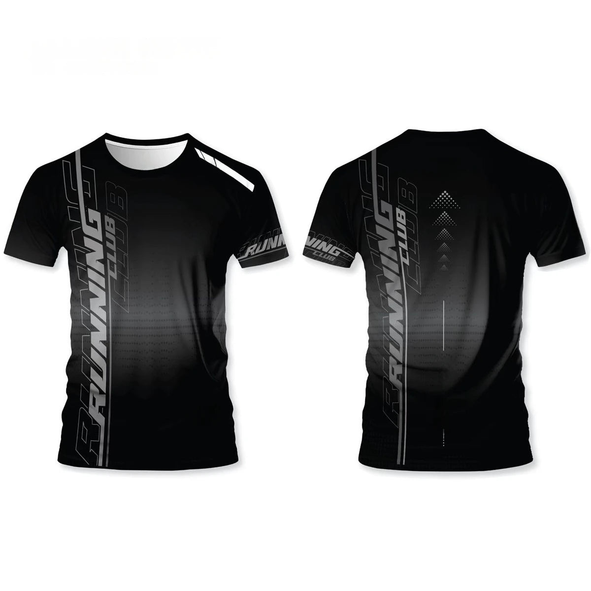 Herren 3D-Print Lauf-T-Shirt – Atmungsaktives Schnelltrocknend Gym Top
