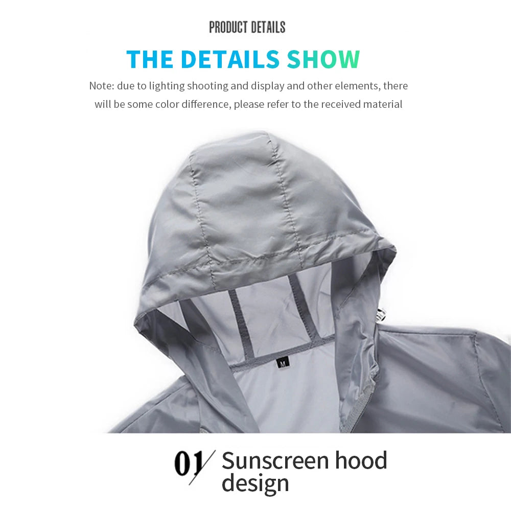 Herren UV-Schutz Jacke – Ultraleicht, wasserdicht & schnelltrocknend