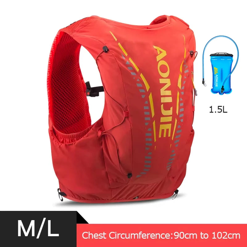 AONIJIE C962 Hydrationsweste 12L – Trailrunning, Wandern & Marathon | Softflask & Trinkblase | Unisex