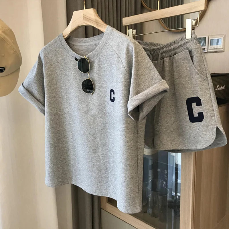 Kinder 2-teiliges Sommer-Sportset – T-Shirt & Shorts, Unisex 5–12 Jahre