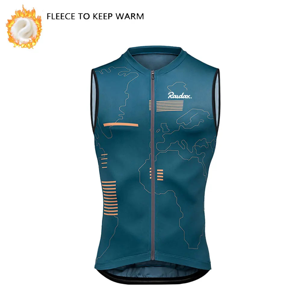 Winter Thermo-Fleece Radsport-Weste – Ärmellos | Warm & Windabweisend | MTB & Rennrad
