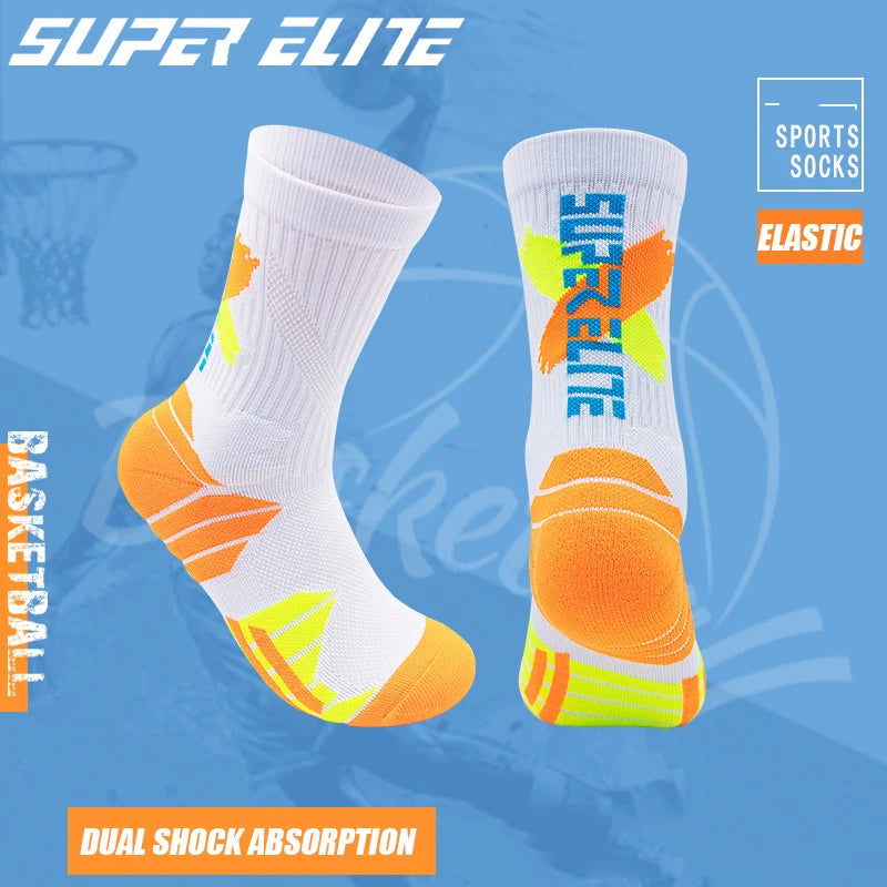 LaufWerk Elite Sport Socks – Gepolsterte Hochschaft-Sportsocken für Herren