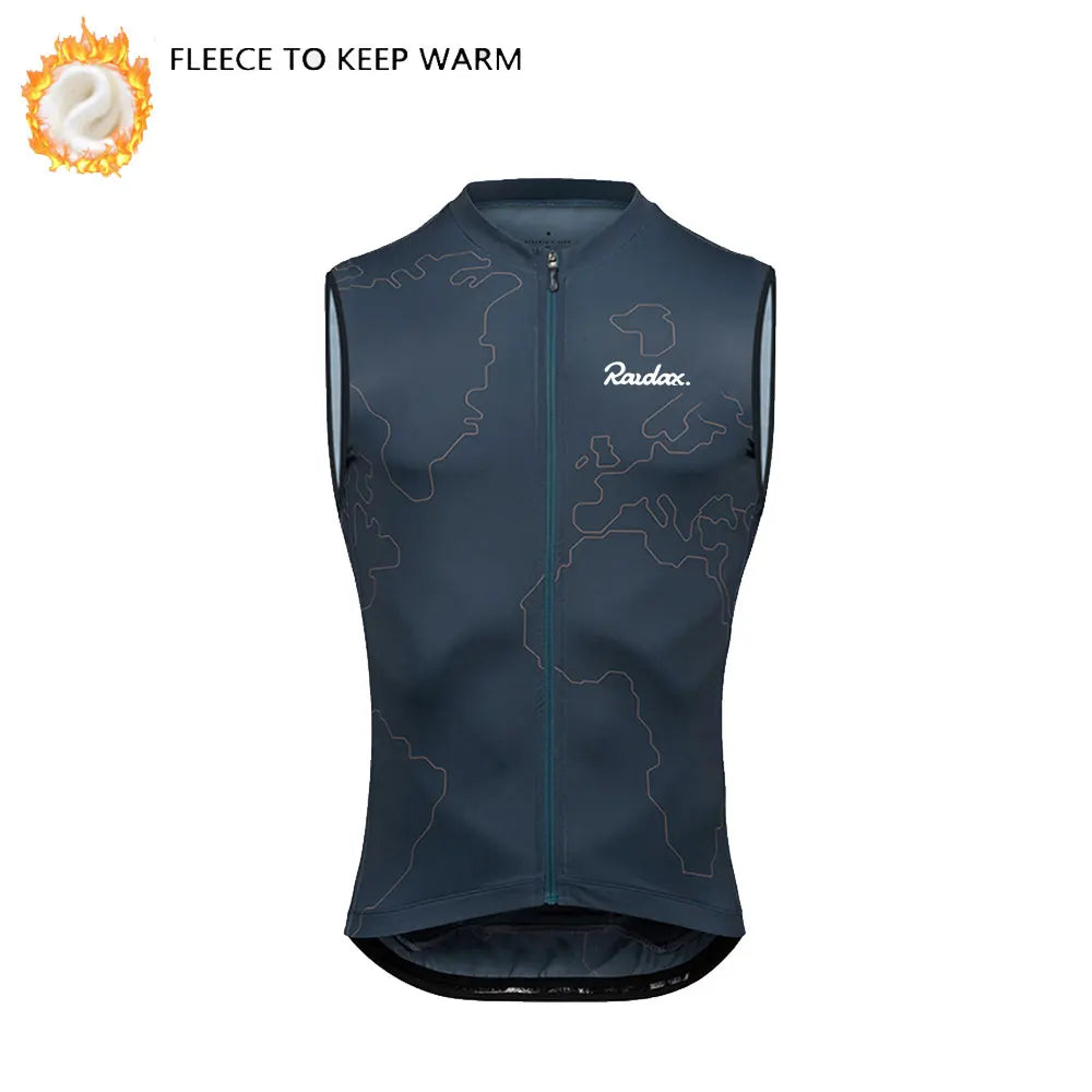 Winter Thermo-Fleece Radsport-Weste – Ärmellos | Warm & Windabweisend | MTB & Rennrad