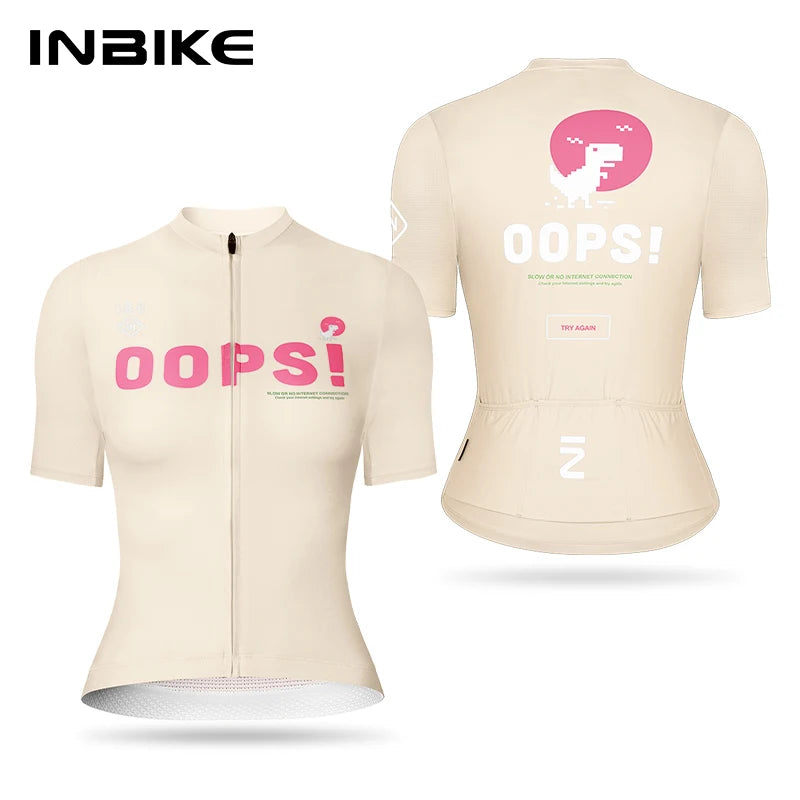 INBIKE Damen Radtrikot – Kurzarm, Feuchtigkeitsableitend, Quick-Dry, MTB & Rennrad (XS–XL EU)