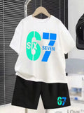 Kinder 3D-Print Set – T-Shirt & Shorts