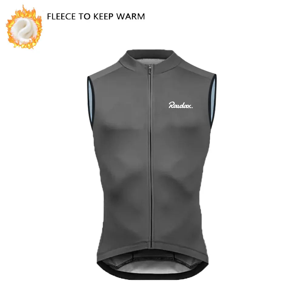 Winter Thermo-Fleece Radsport-Weste – Ärmellos | Warm & Windabweisend | MTB & Rennrad