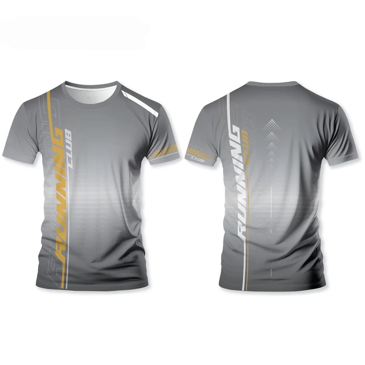 Herren 3D-Print Lauf-T-Shirt – Atmungsaktives Schnelltrocknend Gym Top