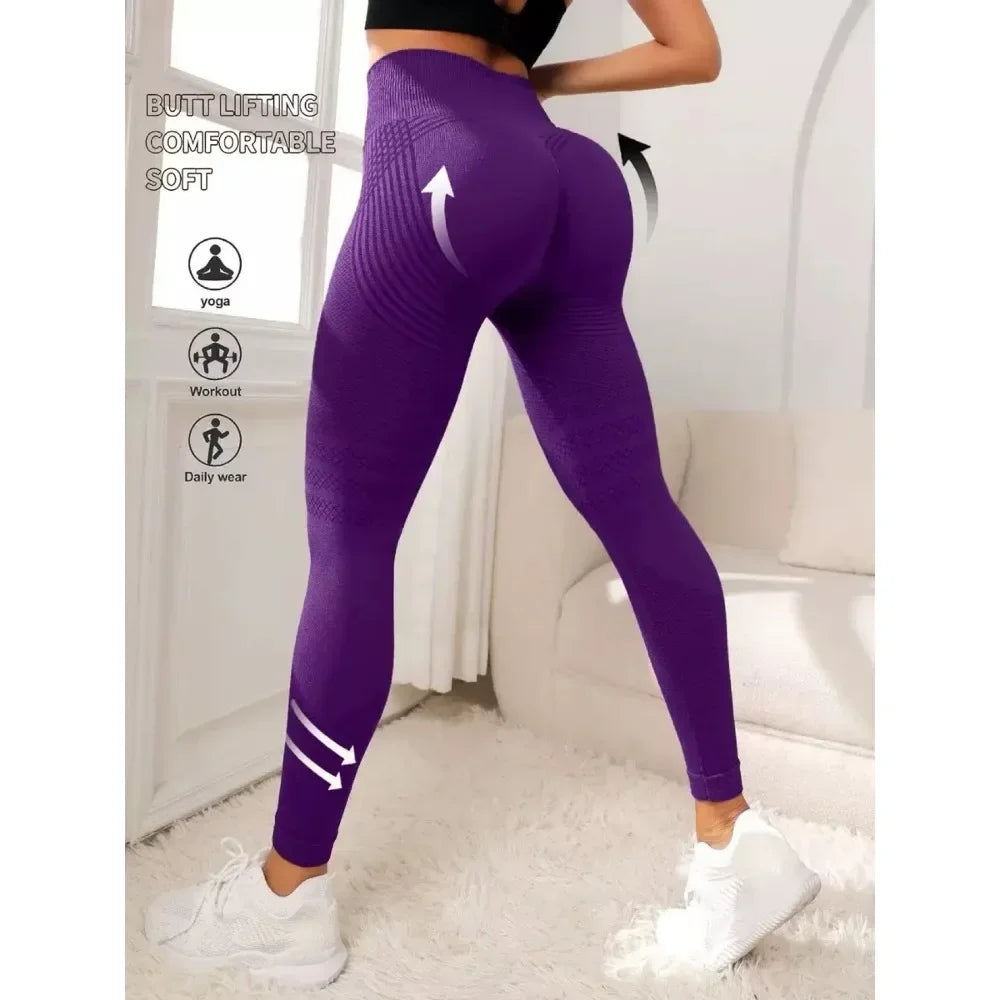 Anti-Cellulite 3D Leggings Damen | High Waist, Butt Lifting, Bauchkontrolle