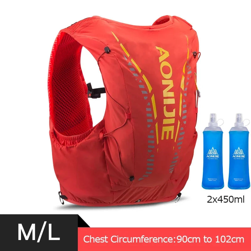 AONIJIE C962 Hydrationsweste 12L – Trailrunning, Wandern & Marathon | Softflask & Trinkblase | Unisex