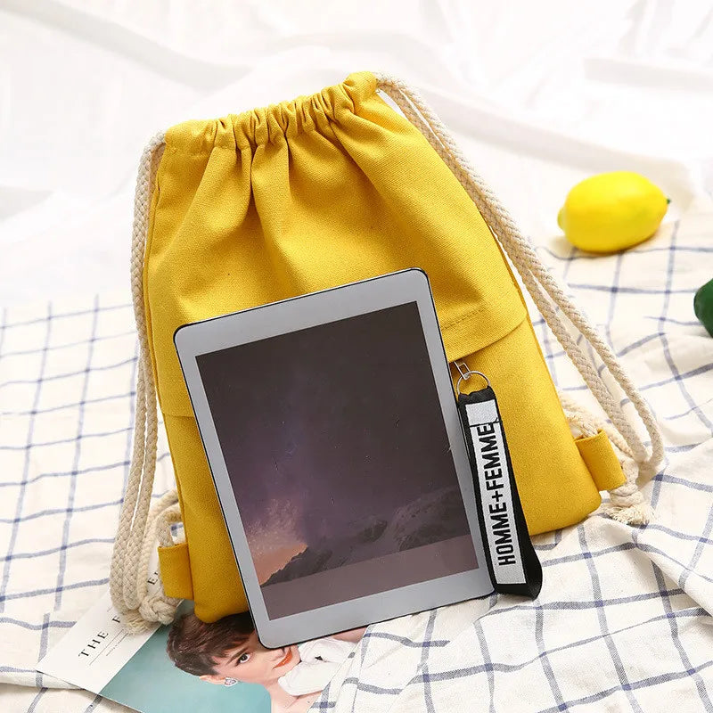 Canvas Turnbeutel Rucksack – Unisex