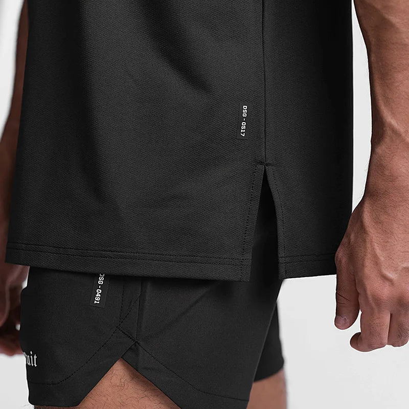 Men’s Lightweight Running Tee – Quick Dry, Breathable Gym Shirt