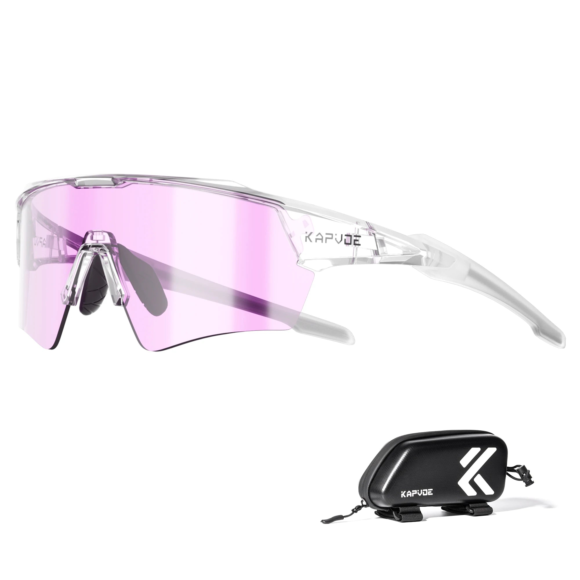 Kapvoe Photochromic Cycling Sunglasses for Men & Women – UV400 MTB Road Bike Eyewear, CE Certified