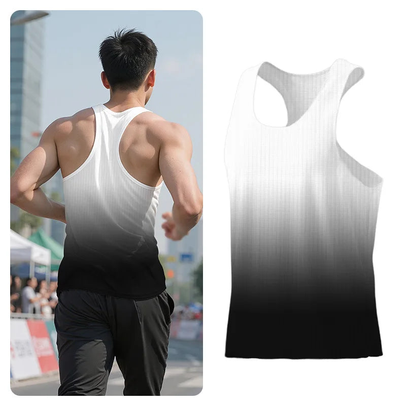 Herren Nahtloses Lauf-Tanktop – Schnelltrocknend & Atmungsaktiv | Marathon, Training, Fitness