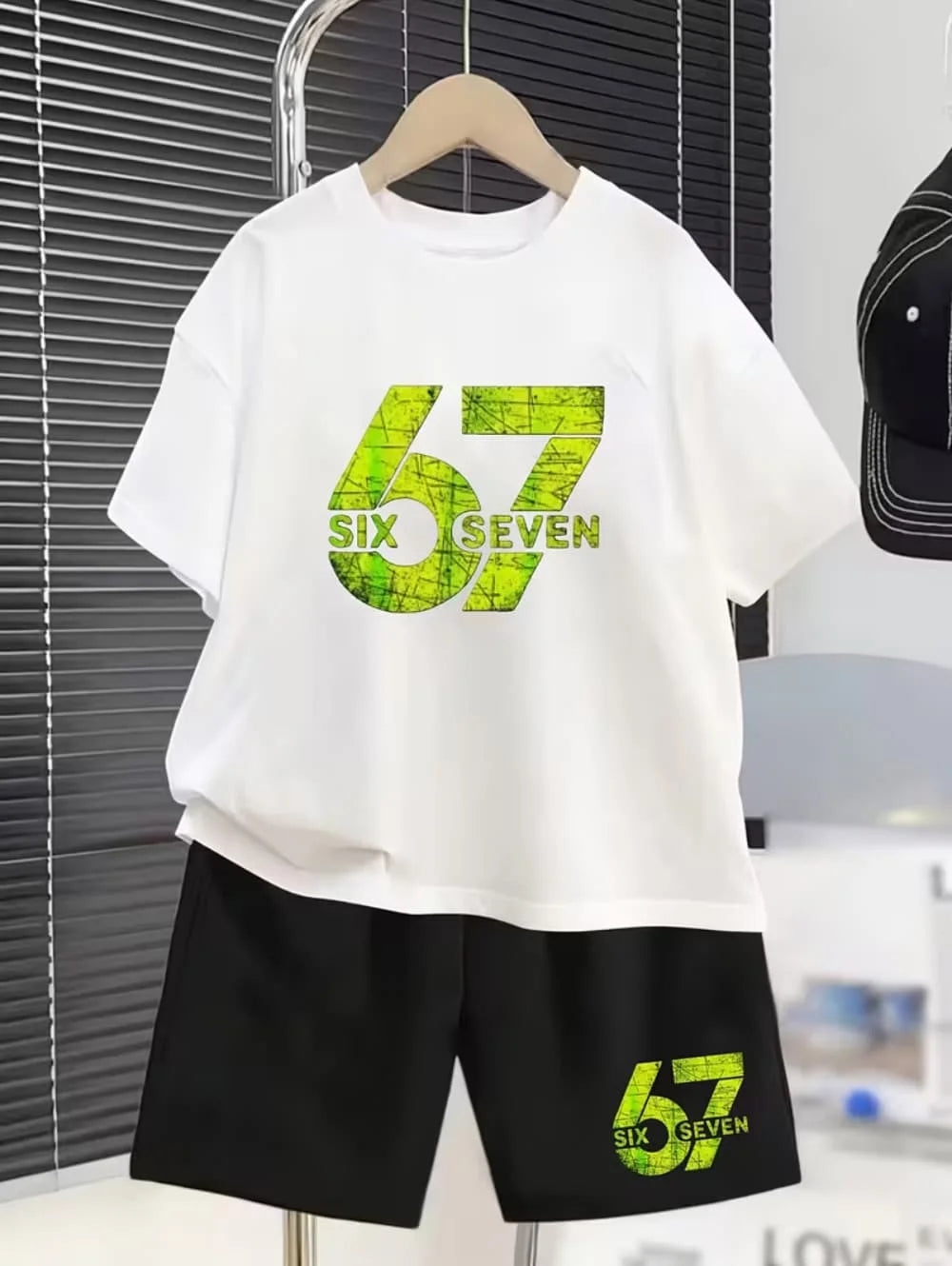 Kinder 3D-Print Set – T-Shirt & Shorts
