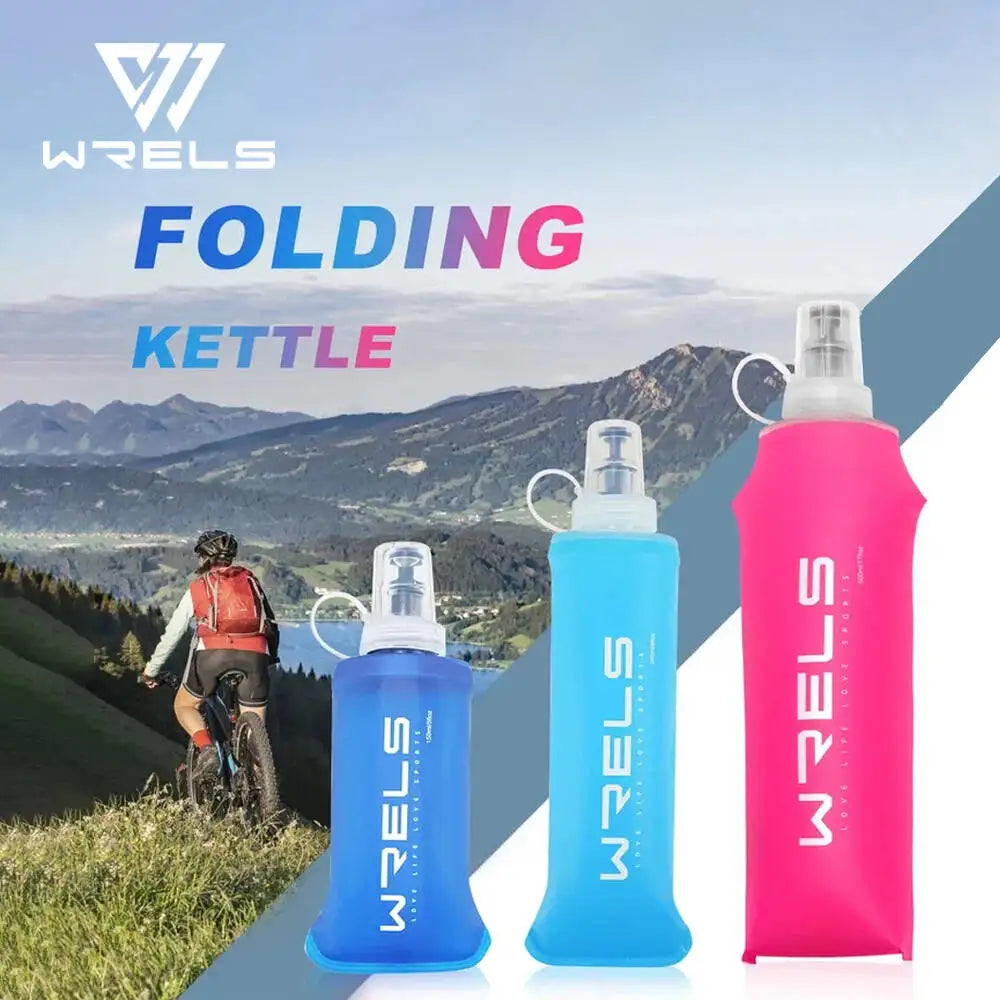 Faltbare Silikon-Trinkflasche – 150ml / 250ml / 500ml für Running, Wandern & Camping