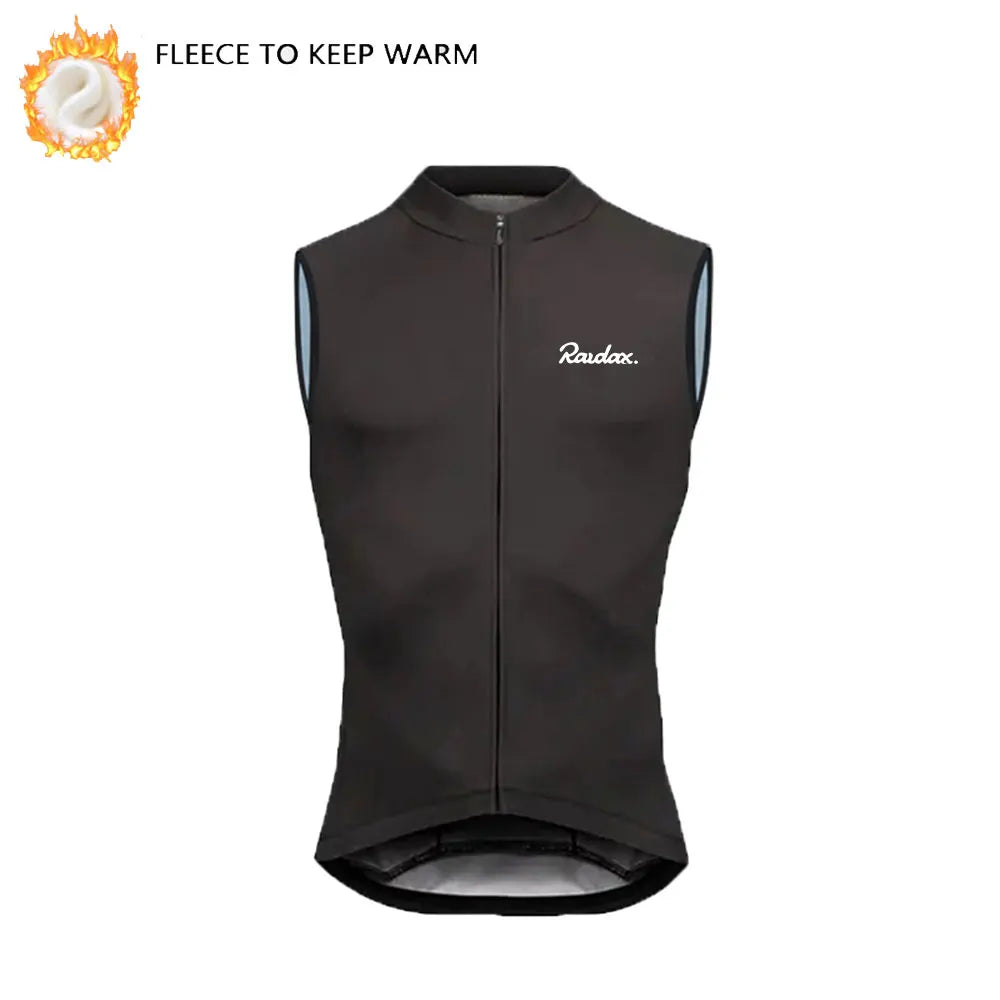 Winter Thermo-Fleece Radsport-Weste – Ärmellos | Warm & Windabweisend | MTB & Rennrad