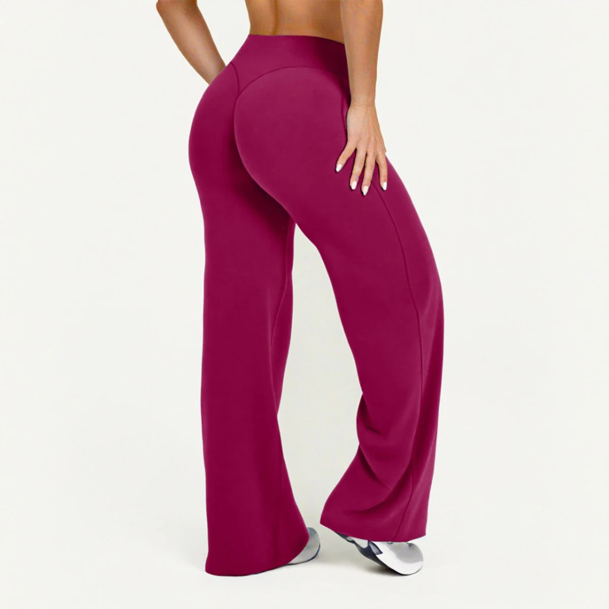Flared Yoga Leggings Damen – Weitbein, atmungsaktiv, nahtlos