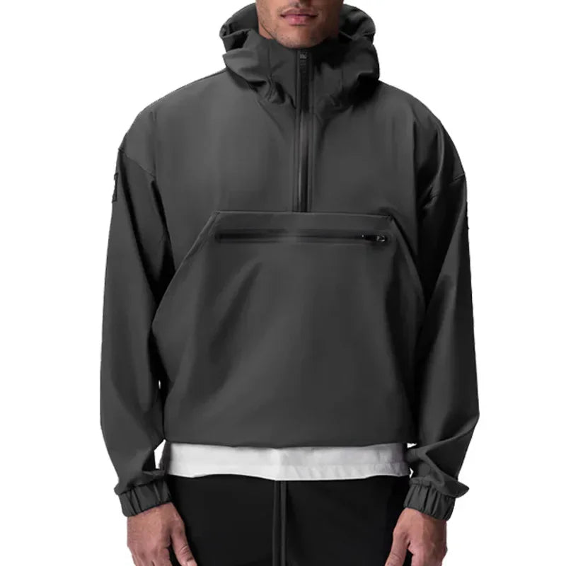 Herren Sport-Hoodie | Zip-Up, Laufjacke, Frühling/Herbst