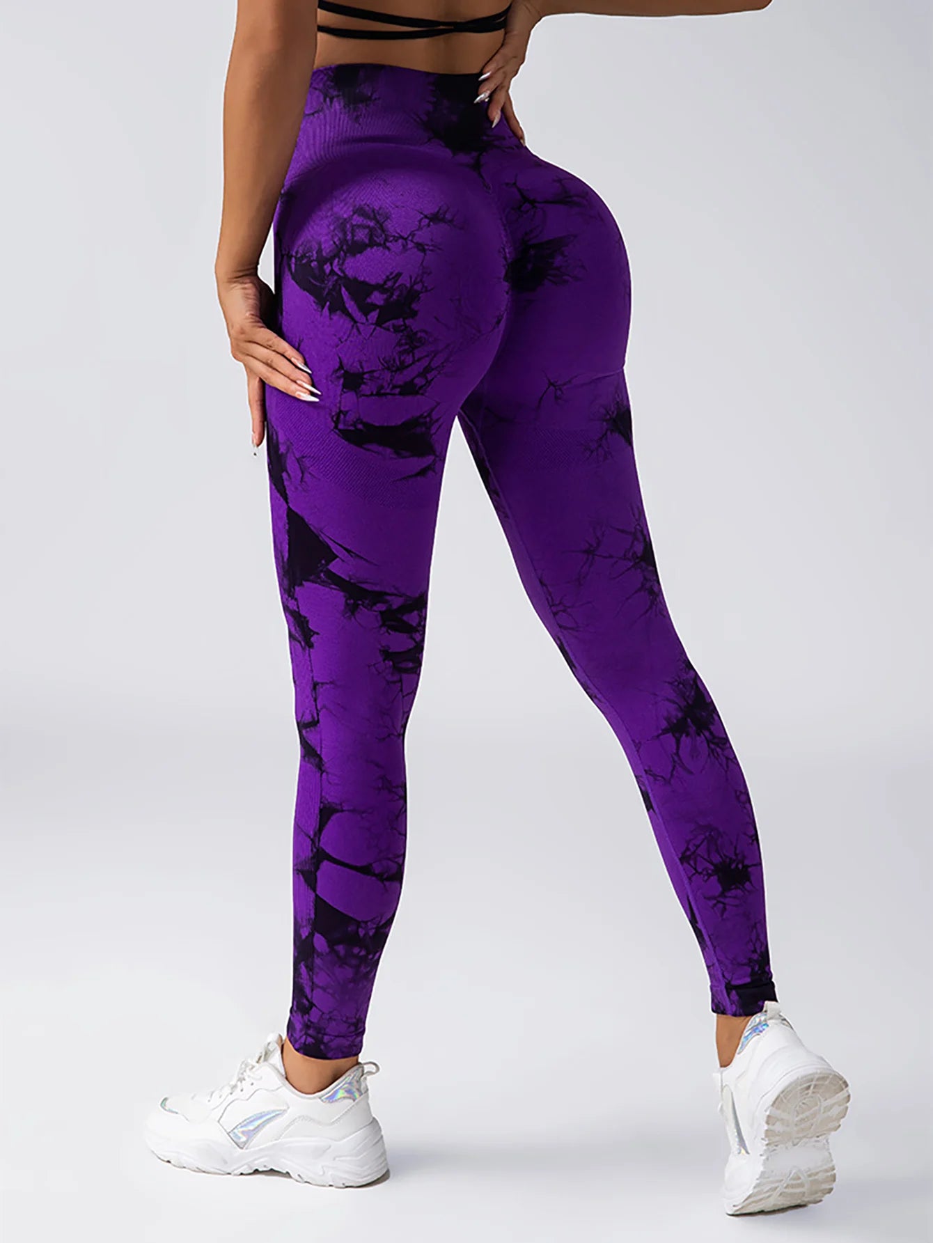 Damen Tie-Dye Leggings – High Waist, Scrunch Butt Lifting, Yoga & Gym