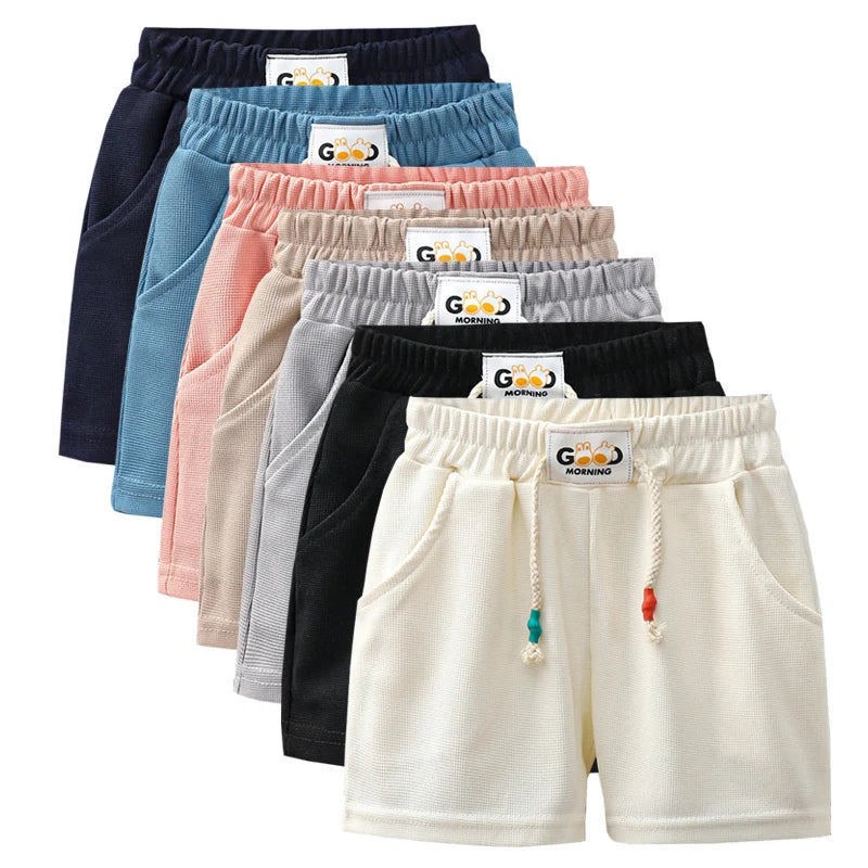 Kinder Sommer-Shorts – Einfarbig & Casual | Jungen & Mädchen