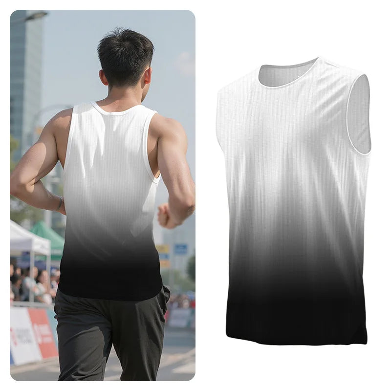 Herren Nahtloses Lauf-Tanktop – Schnelltrocknend & Atmungsaktiv | Marathon, Training, Fitness