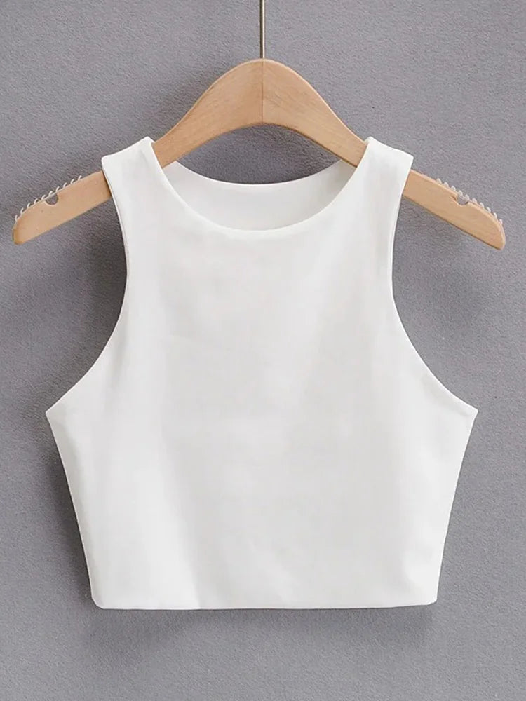 Damen Tank Top – Ärmelloses Sommer-Shirt mit rundem Ausschnitt in 6 Farben